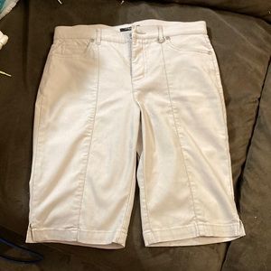 Simon Chang demin tan shorts